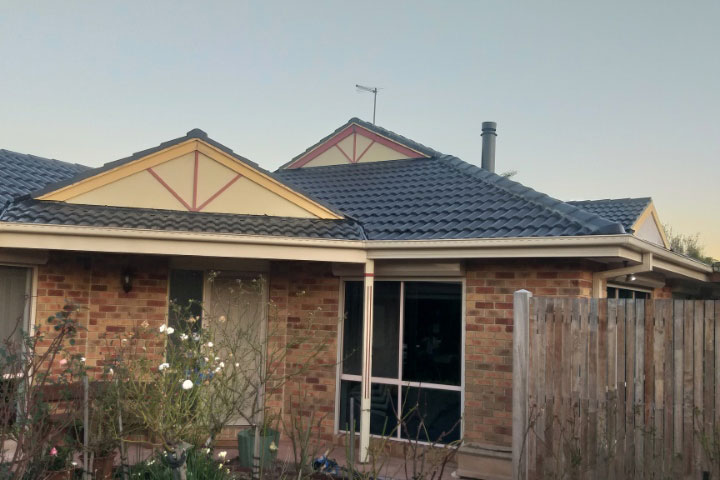Roof restoration after photo
